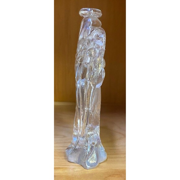 Vintage Praying Angel Iridescent Glass Opalescent Figurine - Picture 2 of 5